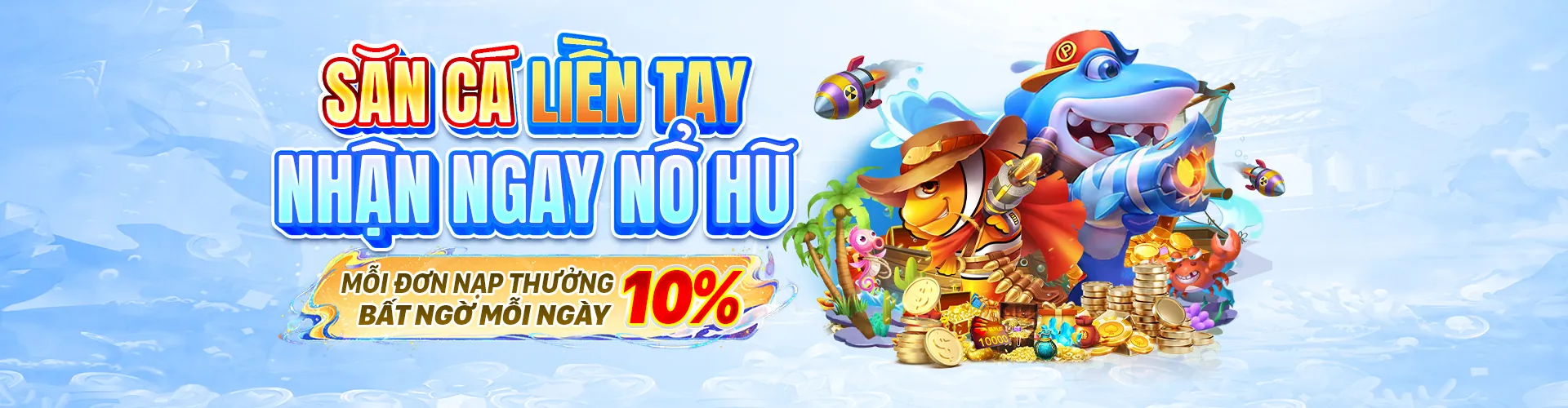 Hình ảnh đại dương rực rỡ với các loài cá và kho báu